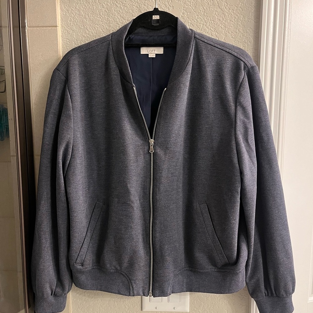 Loft bomber jacket, blue, size large